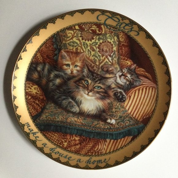 2 Bradford collector plates sitting pretty series cats plates 8" by Karen Murry - Picture 3 of 4